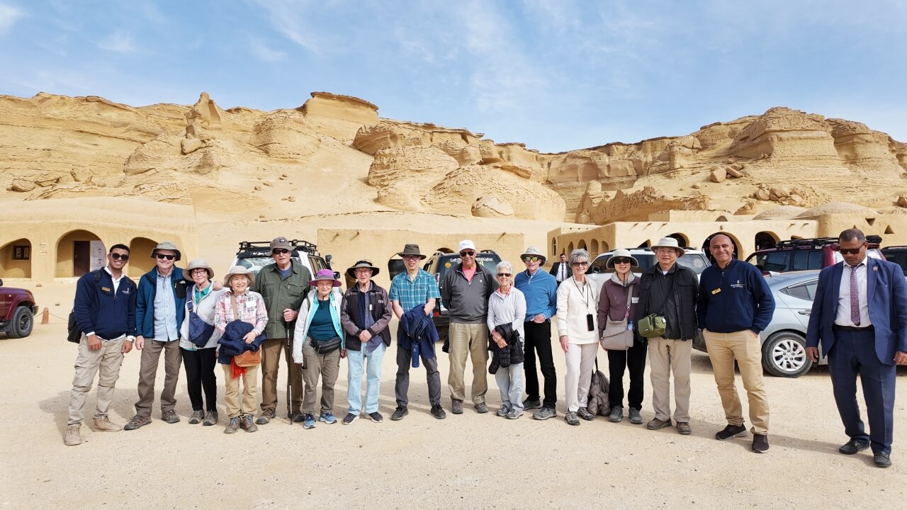 Group photo taken by participants in one of our Luxury Egypt tours
