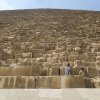 An Egypt Tour Reviewer taking a picture inside one of the Egyptian landmarks