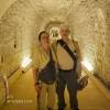 An Egypt Tour Reviewer taking a picture inside one of the Egyptian landmarks