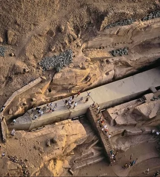 THE UNFINISHED OBELISK IN ASWAN
