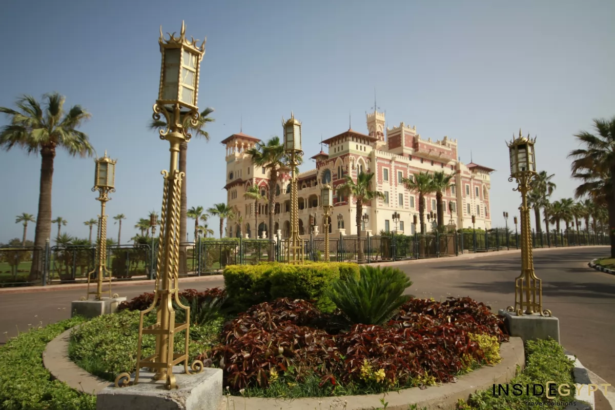 Montaza Palace in Alexandria seen from the outside 