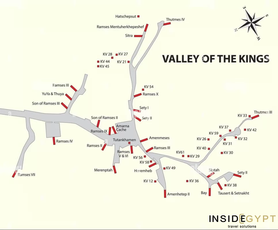 Valley of the Kings Map