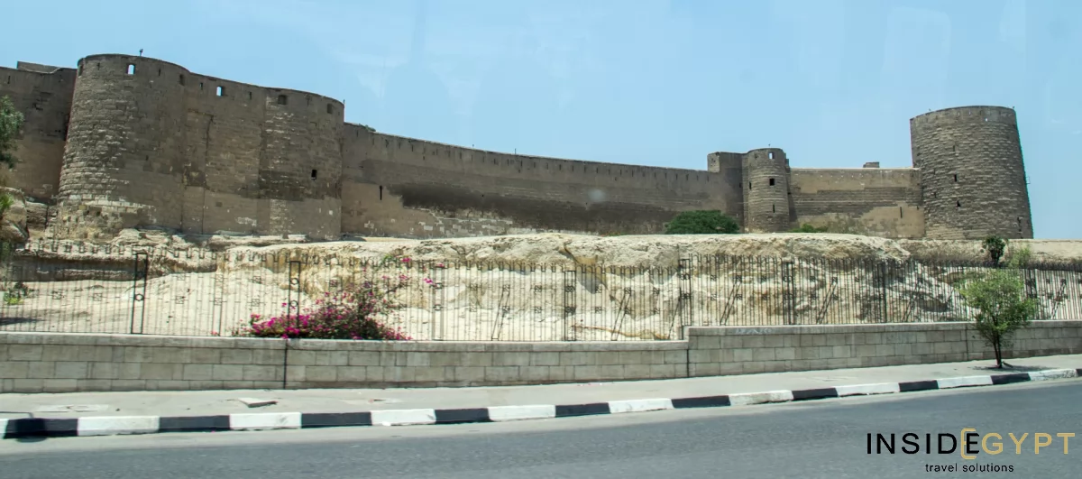 The Saladin Citadel in Cairo, seen from the road 