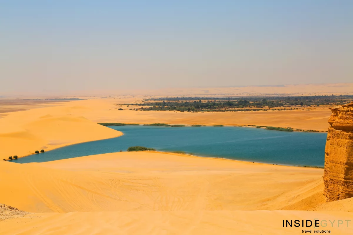 Panoramic view of the Magic Lake in Fayom