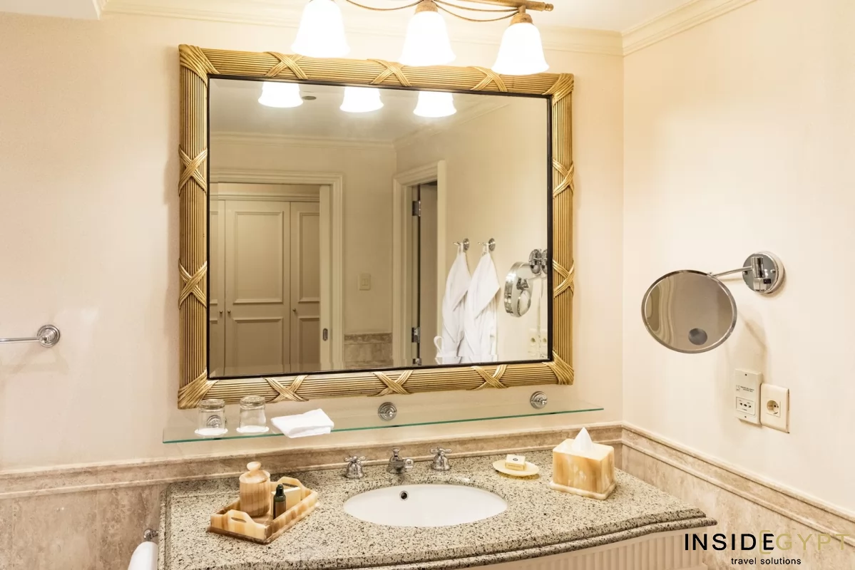 Bathroom interior at the Four Seasons Hotel Cairo at the First 