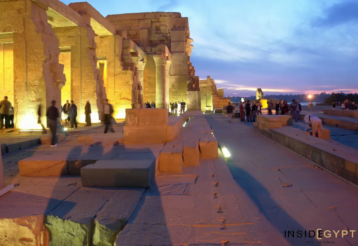 Backlitted Temple of Kom Ombo 