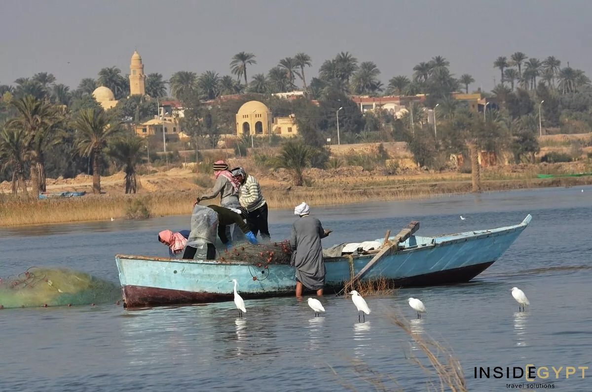 Lake Karun is the source of life in the Fayoum oasis. It exists because it is constantly supplied with water from the Nile through the so-called Joseph's Canal 