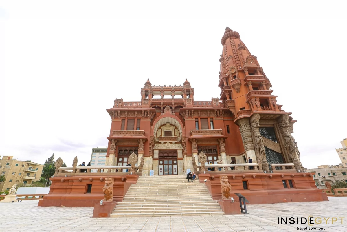 The palace of Baron Empain in Cairo seen from the outside 