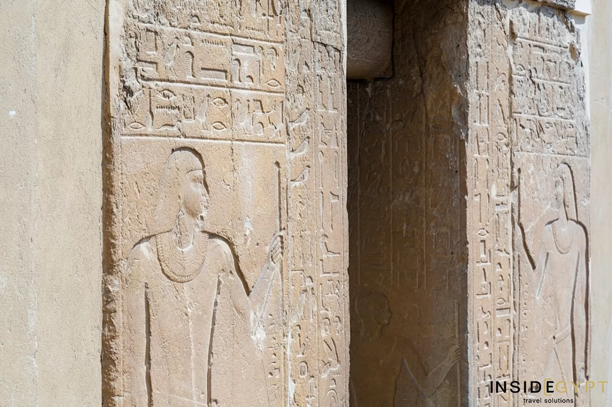 The Tomb of Kagemni in Saqqara which was built from large blocks of limestone. 