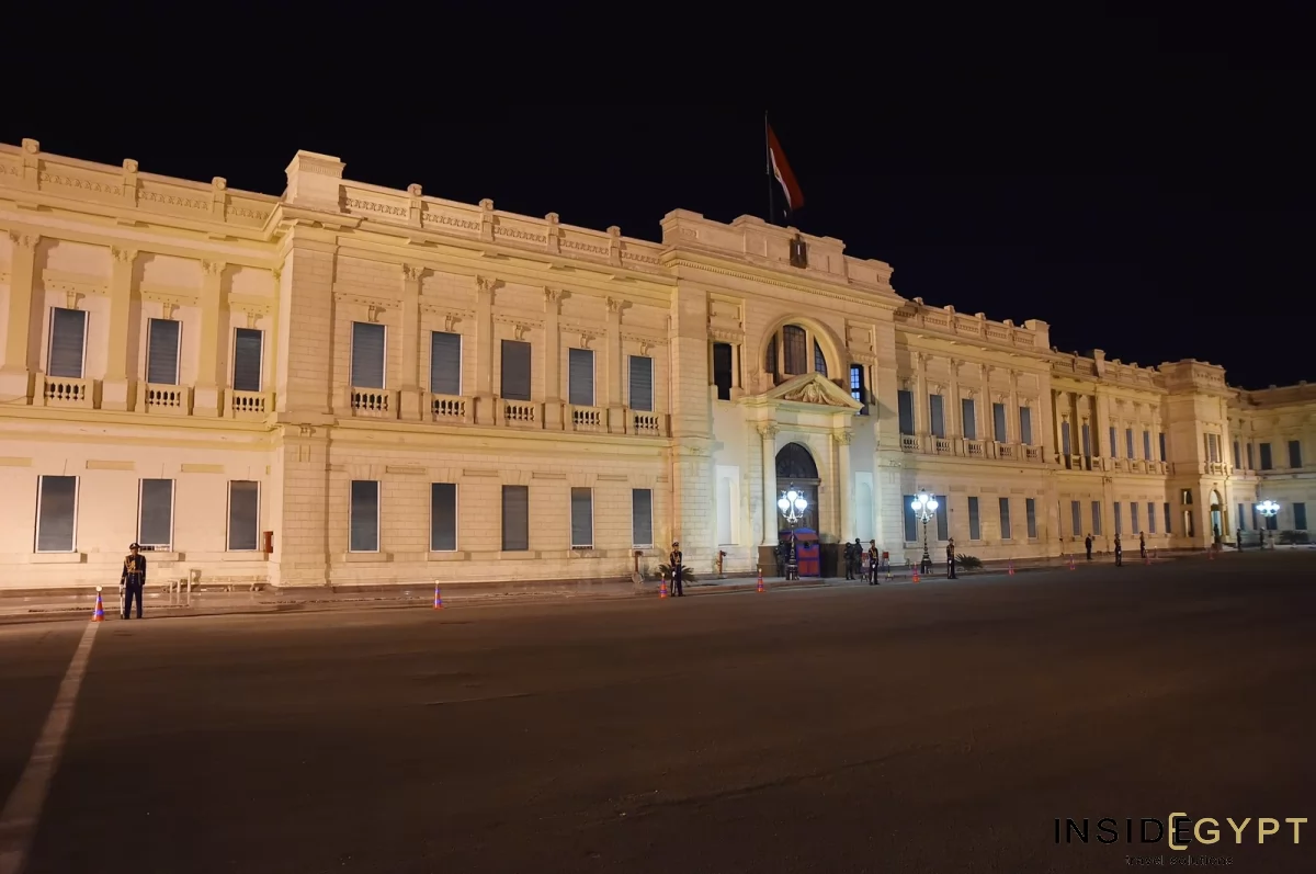 The main entrance to the Abdeen Palace Museum 