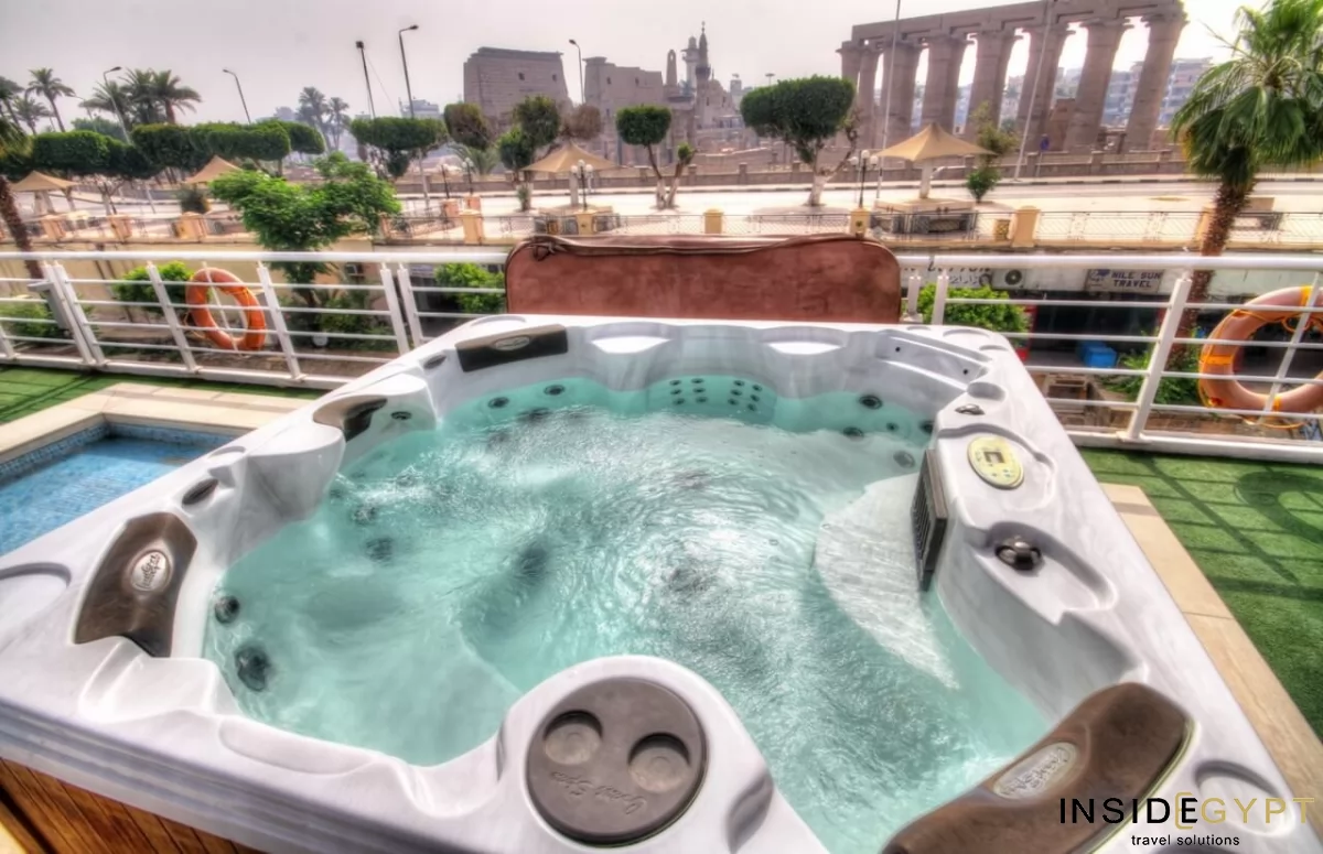 Jacuzzi on Inside Egypt's Luxury Nile Cruise