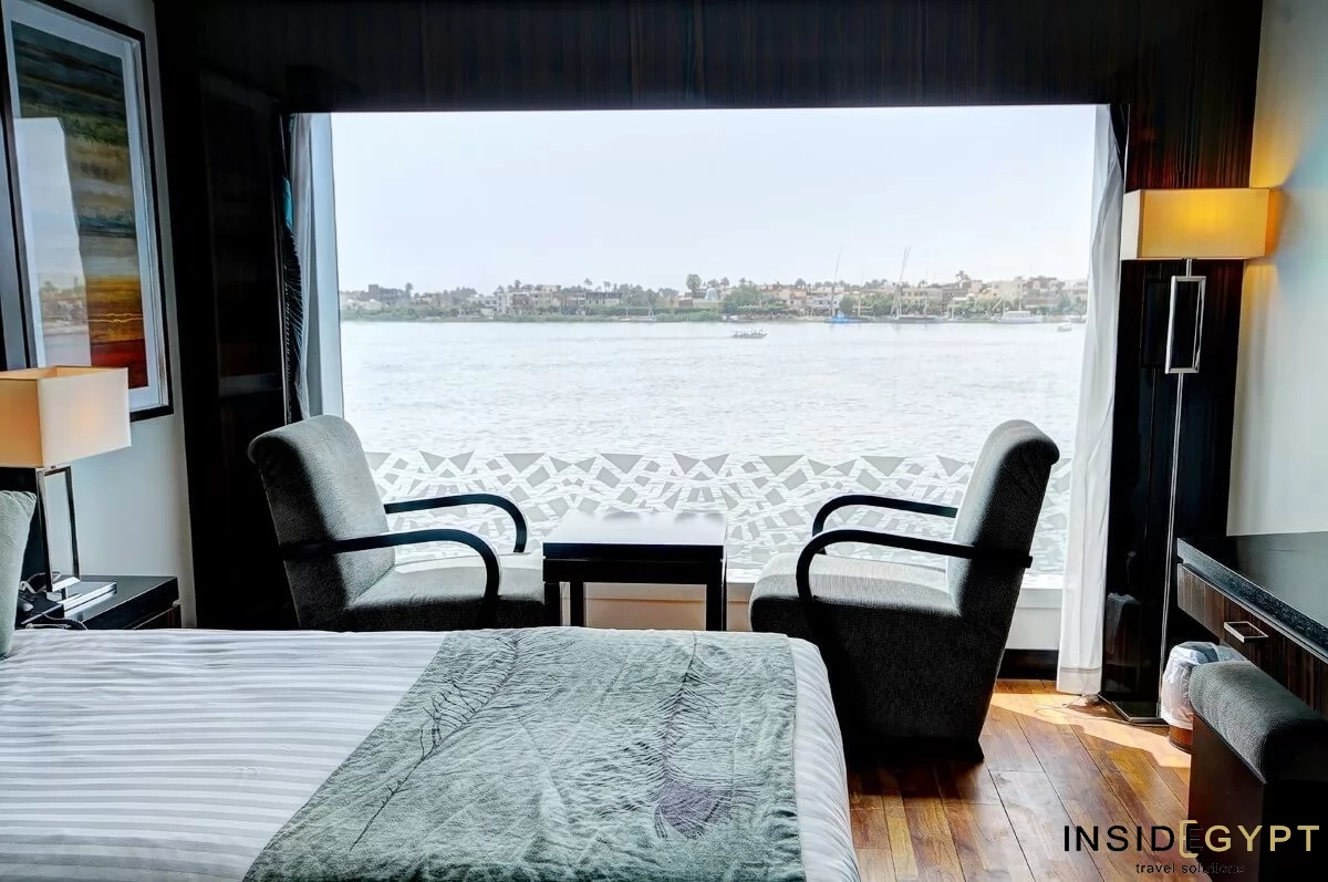 Room with a view of the Nile river