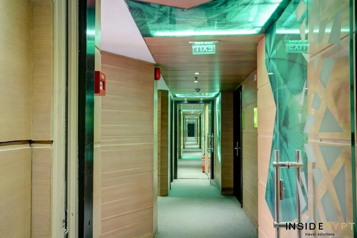 Nile cruise room hallway