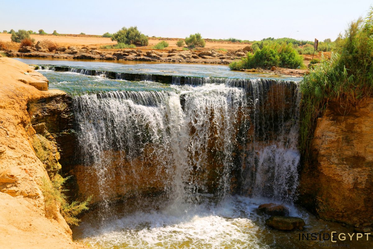 Wadi El Rayan Waterfalls In Fayoum Inside Egypt