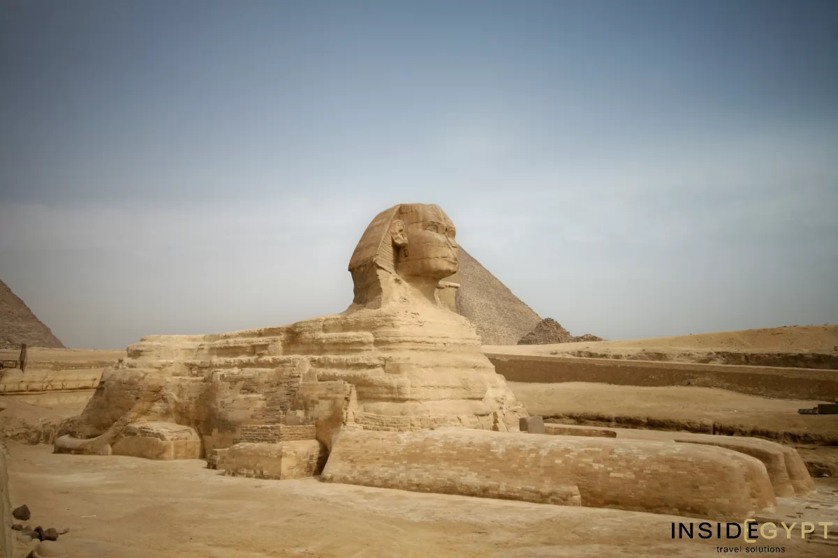 The Great Sphinx of Giza on a sunny day 